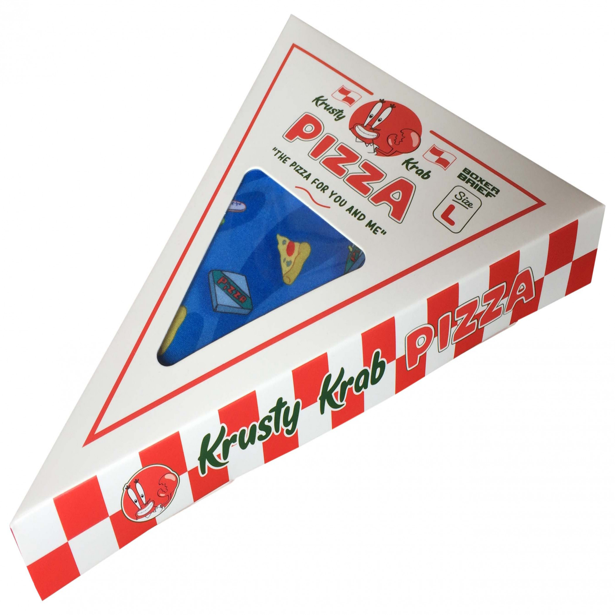 Crazy Boxer SpongeBob SquarePants Boxer Briefs in Pizza Box Yellow - Picture 3 of 7